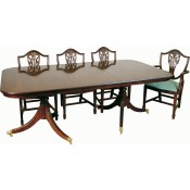 Solid Mahogany Regency 1 Leaf Extra Wide Table