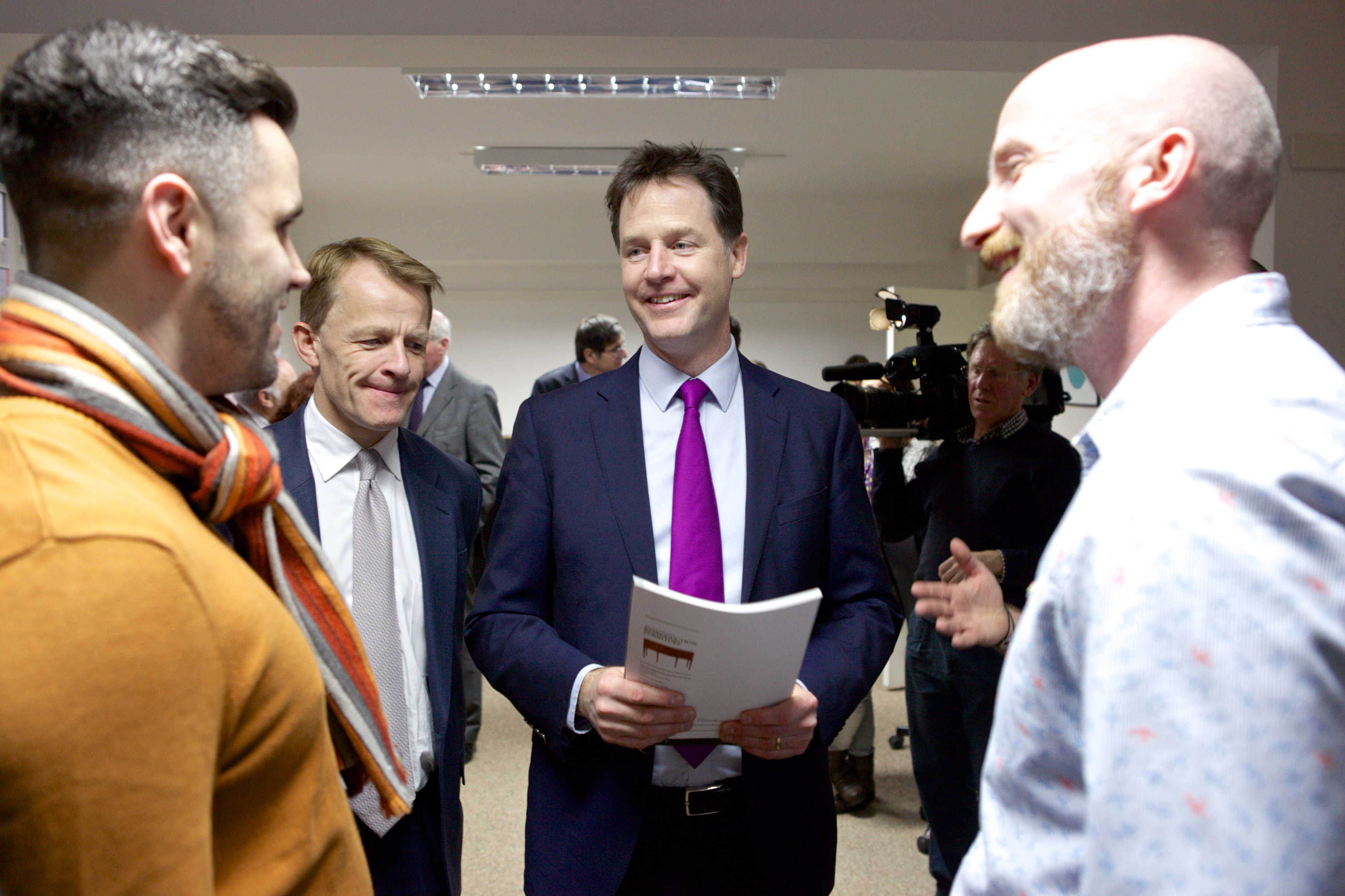 Nick Clegg meets Ricky Jackson from Reproduction Furniture