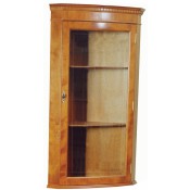 Hanging Bow Front Corner Cabinet